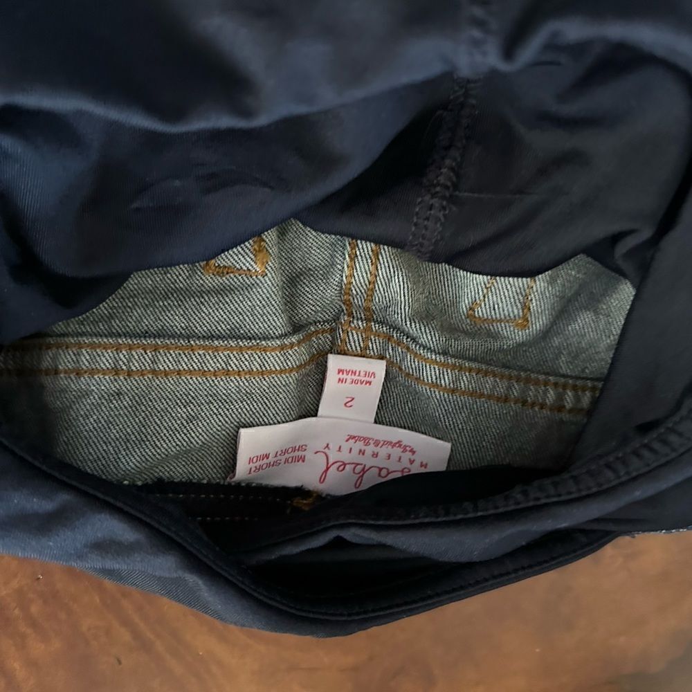 Over Belly Maternity Jean Shorts - Isabel Maternity by Ingrid & Isabel NWT - Picture 16 of 16